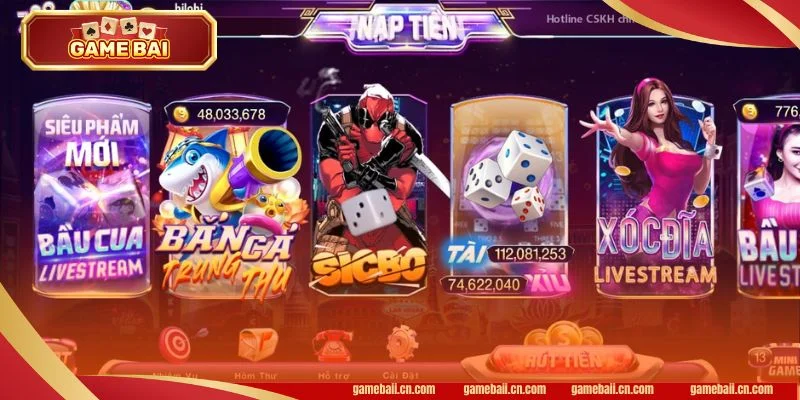 Bet thủ có thể tham gia sân chơi Game Bài một cách dễ dàng.